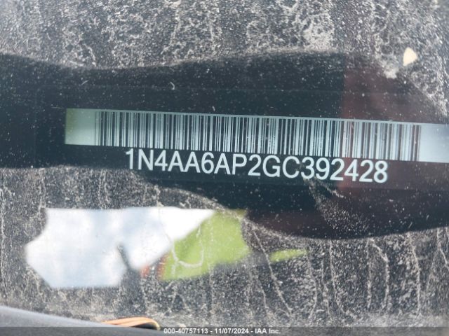 1N4AA6AP2GC392428 Nissan Maxima 3.5 Platinum