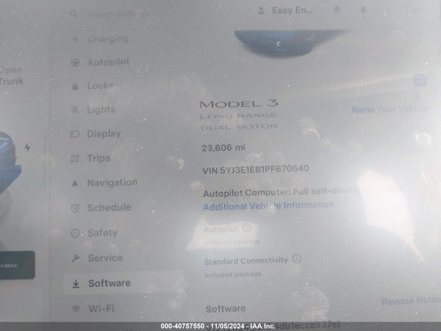 2023 TESLA MODEL 3 5YJ3E1EB1PF670540 Photo 6