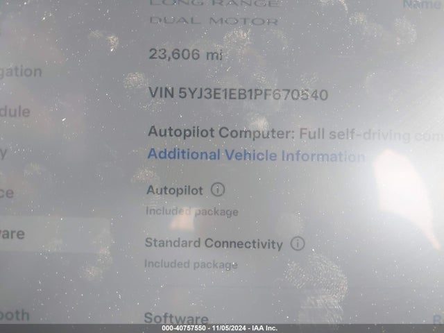 2023 TESLA MODEL 3 5YJ3E1EB1PF670540 Photo 8
