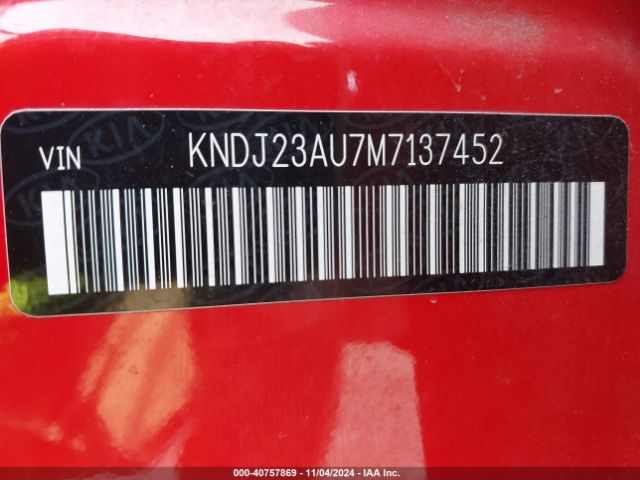 KNDJ23AU7M7137452 KIA SOUL LX