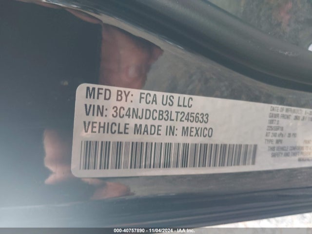 Jeep Compass Limited 4x4 2020 3C4NJDCB3LT245633 Image 9