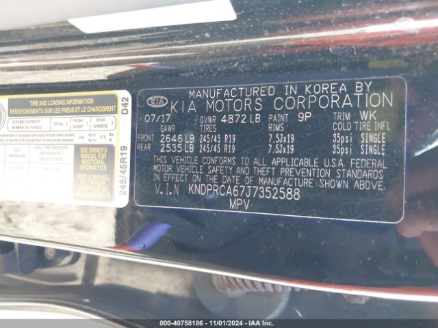 KNDPRCA67J7352588 KIA Sportage Sx Turbo