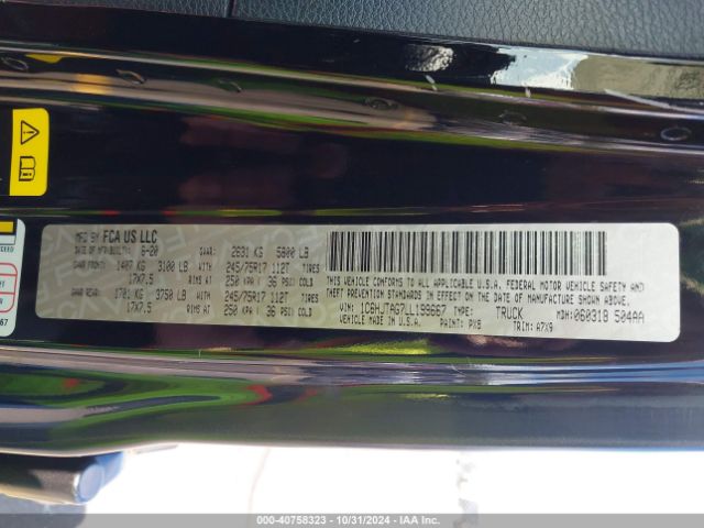 1C6HJTAG7LL199667 Jeep Gladiator Sport S 4x4