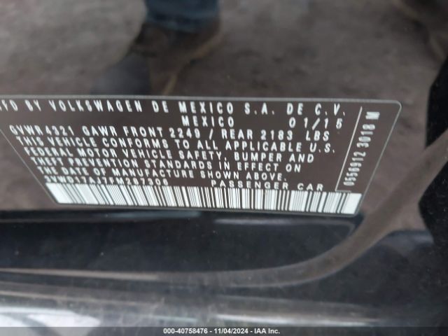 3VWD17AJ7FM287306 Volkswagen Jetta 1.8t Se