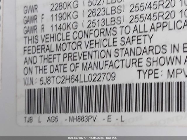 5J8TC2H64LL022709 Acura Rdx A-spec Package