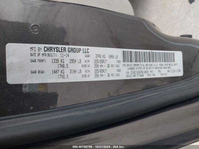 2C4RC1BG8FR610659 Chrysler Town & Country Touring
