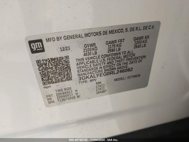 3GKALYEG0RL246082 GMC Terrain Awd At4