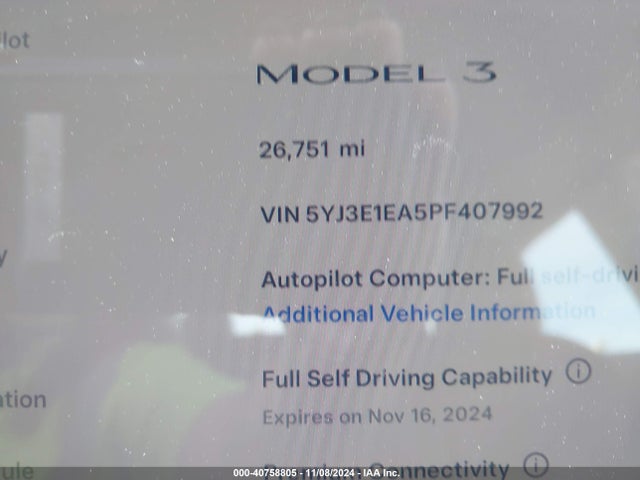 Tesla Model 3 Rear-wheel Drive 2023 5YJ3E1EA5PF407992 Image 15