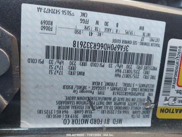 Ford 2016 2016 3FA6P0HD6GR332618 Image 9