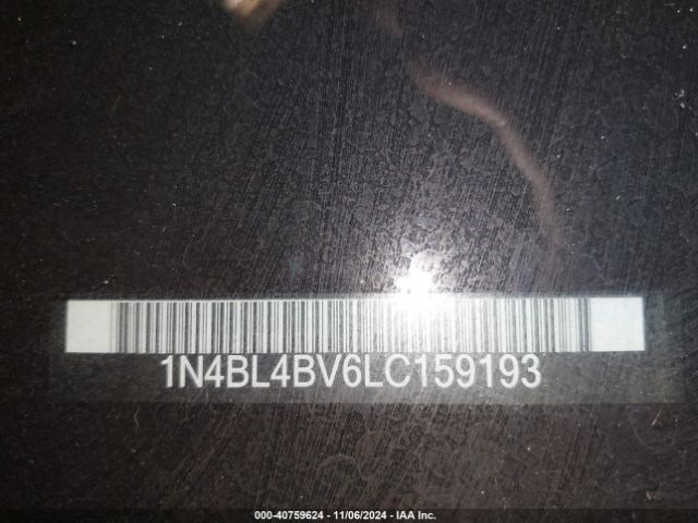 1N4BL4BV6LC159193 Nissan Altima S Fwd