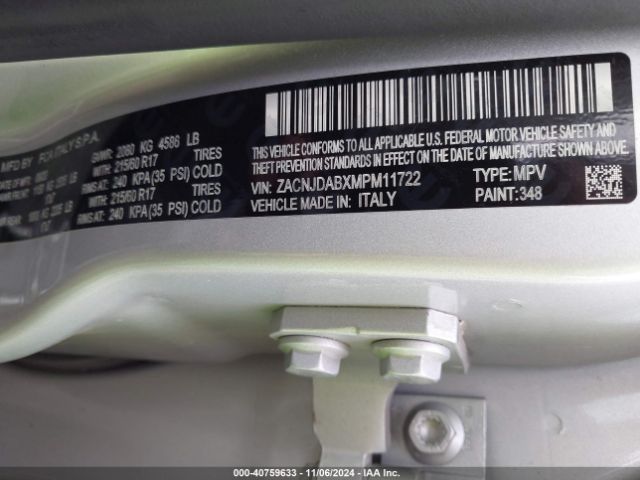 ZACNJDABXMPM11722 Jeep Renegade Sport 4x4