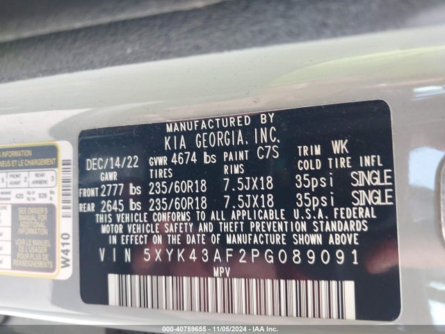 KIA Sportage Sx 2023 5XYK43AF2PG089091 Image 9