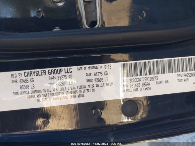 2C3CCAKT7EH120273 Chrysler 300c Awd
