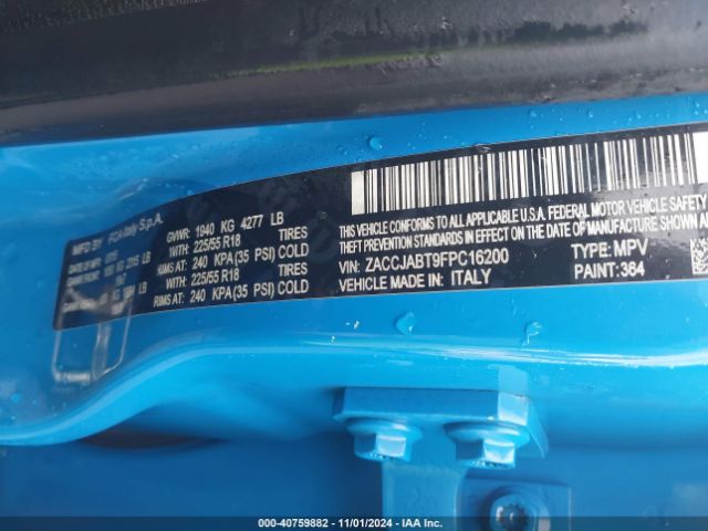 ZACCJABT9FPC16200 Jeep Renegade Latitude