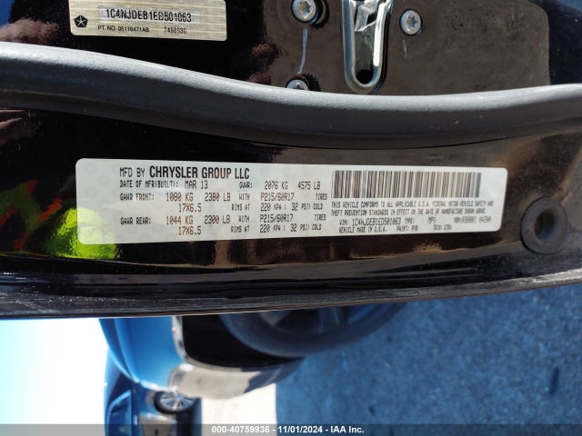 1C4NJDEB1ED501063 Jeep Compass Latitude