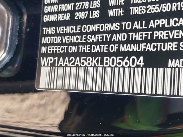 WP1AA2A58KLB05604 Porsche Macan