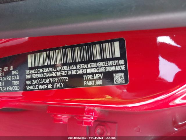 ZACCJADB7HPF77772 Jeep Renegade Limited Fwd
