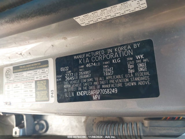 KIA Sportage Lx 2023 KNDPU3AF6P7058249 Image 9