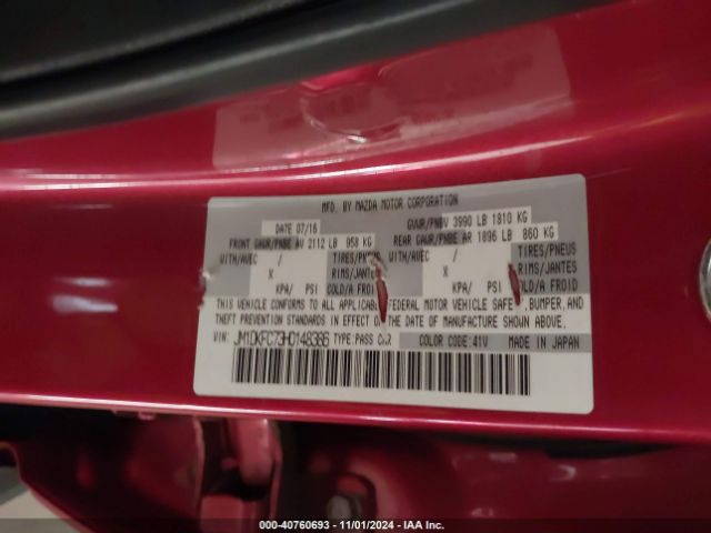 JM1DKFC73H0148386 Mazda Cx-3 Touring