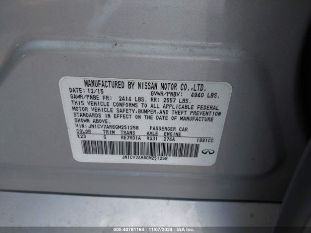 JN1CV7AR6GM251258 Infiniti Q50 2.0t Premium