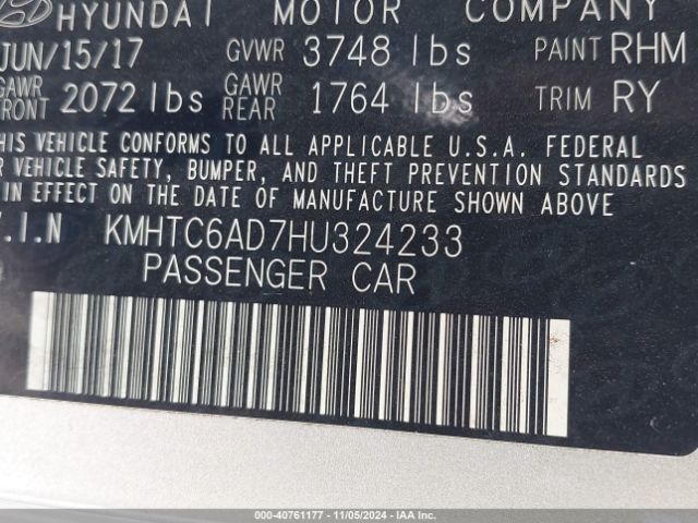 KMHTC6AD7HU324233 Hyundai Veloster Value Edition