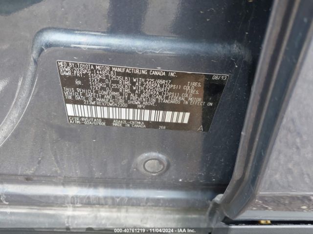 2013 TOYOTA RAV4 2T3WFREV7DW042300 Photo 8