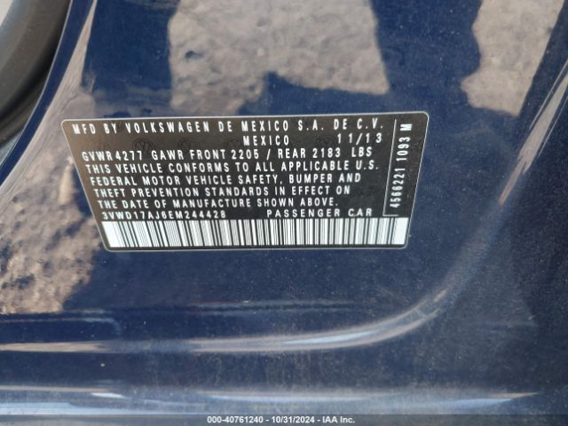 3VWD17AJ6EM244428 Volkswagen Jetta 1.8t Se