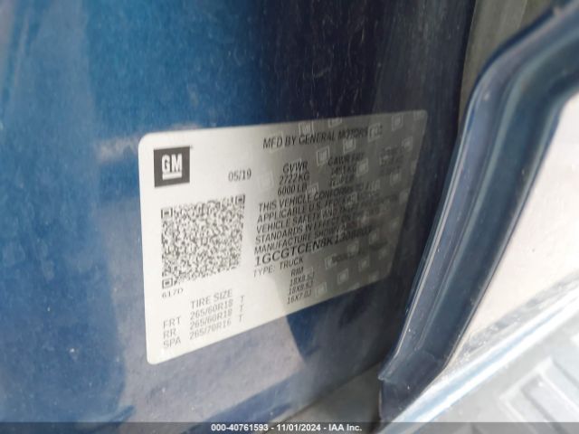 1GCGTCEN8K1308803 Chevrolet Colorado Lt