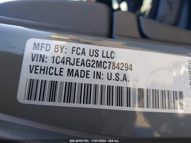 1C4RJEAG2MC784294 Jeep Grand Cherokee Freedom 4x2