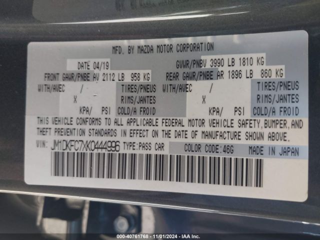 JM1DKFC7XK0444996 Mazda Cx-3 Touring