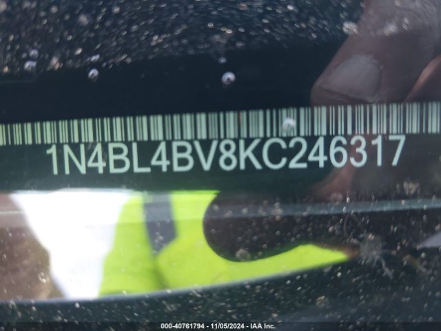 1N4BL4BV8KC246317 Nissan Altima 2.5 S