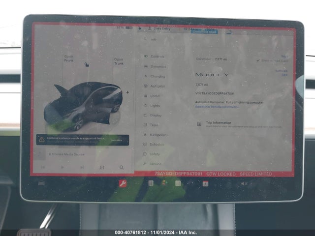 2023 TESLA MODEL Y 7SAYGDED6PF947091 Photo 6