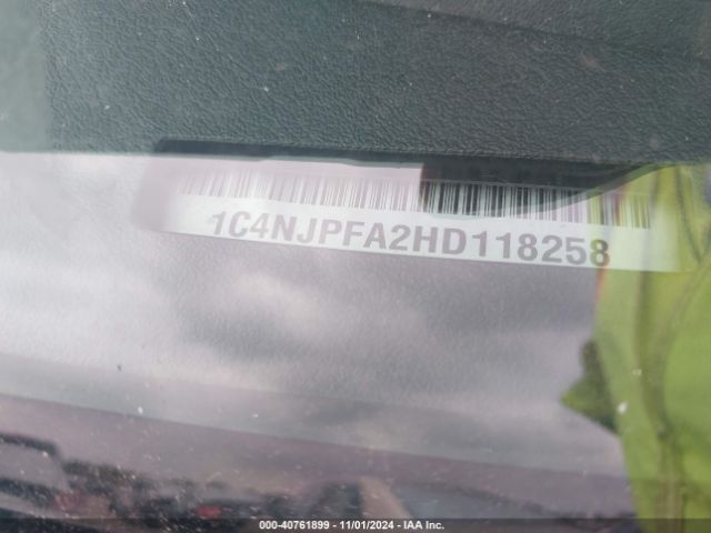 1C4NJPFA2HD118258 Jeep Patriot High Altitude Fwd
