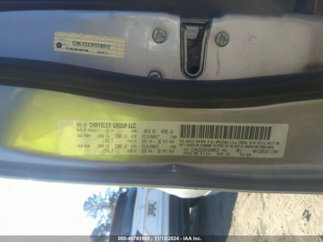 1C4NJCEA3FD240912 Jeep Compass High Altitude Edition
