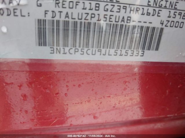 3N1CP5CU9JL515333 Nissan KICKS SR