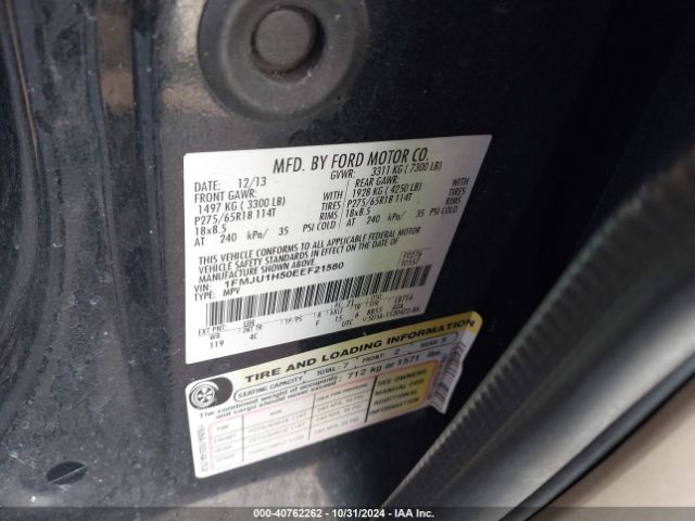 1FMJU1H50EEF21580 Ford Expedition Xlt