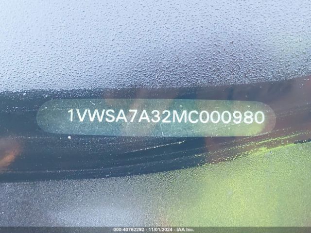 1VWSA7A32MC000980 Volkswagen Passat 2.0t Se
