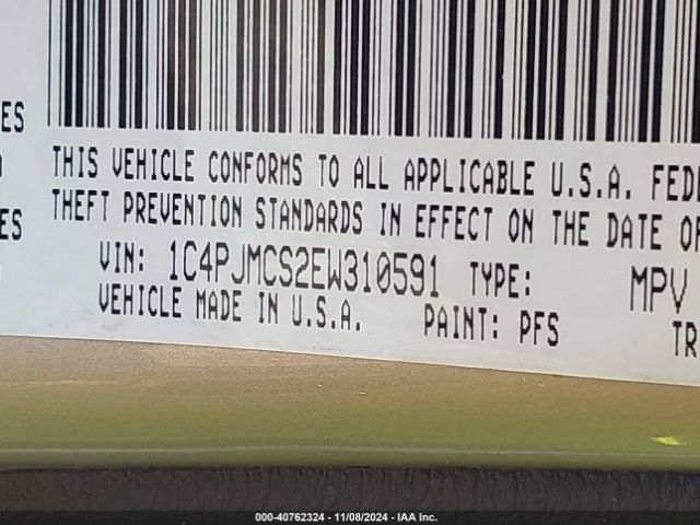 1C4PJMCS2EW310591 Jeep Cherokee Latitude