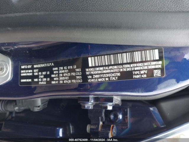 ZN661YUS3HX243790 Maserati LEVANTE S