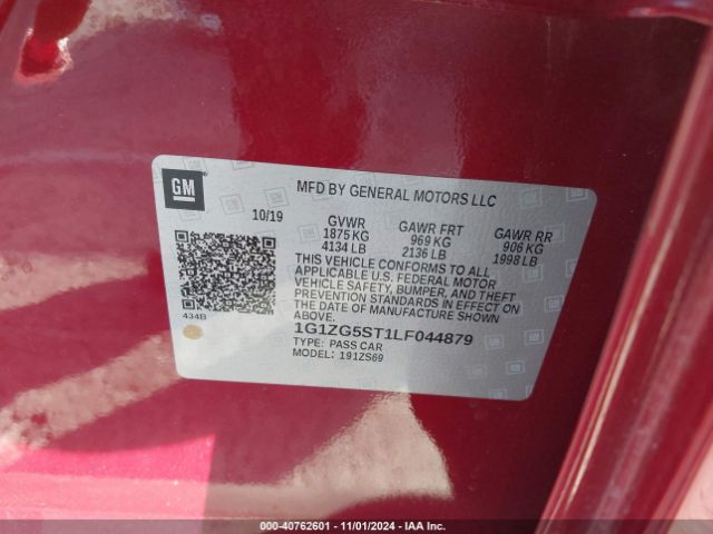 1G1ZG5ST1LF044879 Chevrolet Malibu Fwd Rs