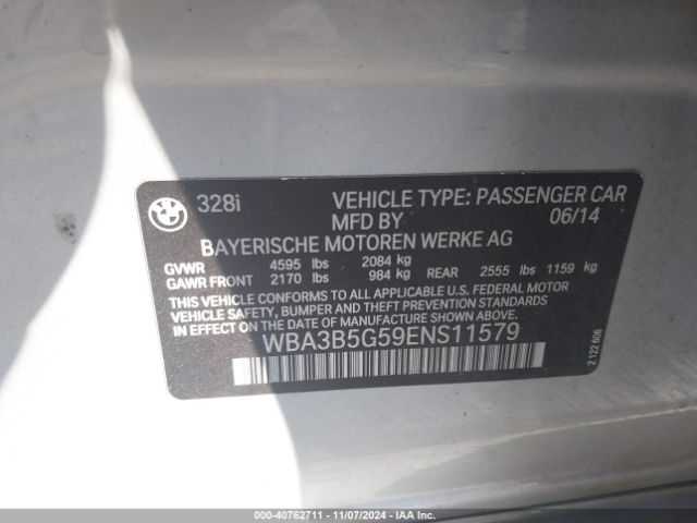 WBA3B5G59ENS11579 BMW 328i Xdrive