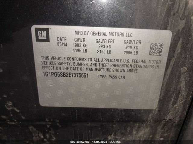1G1PG5SB2E7375661 Chevrolet CRUZE LTZ