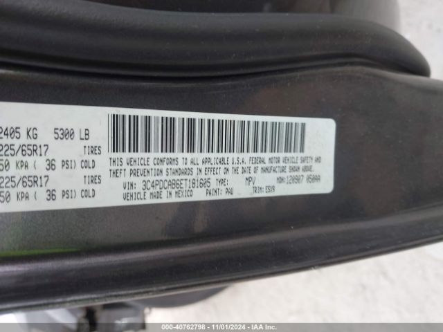 3C4PDCAB6ET181605 Dodge Journey American Value Pkg