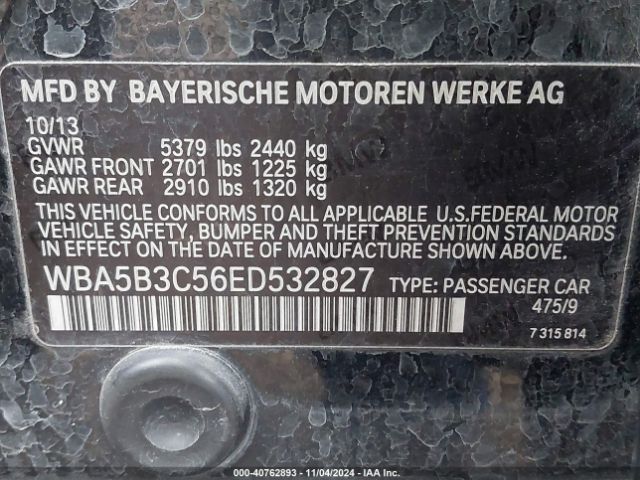 WBA5B3C56ED532827 BMW 535i Xdrive