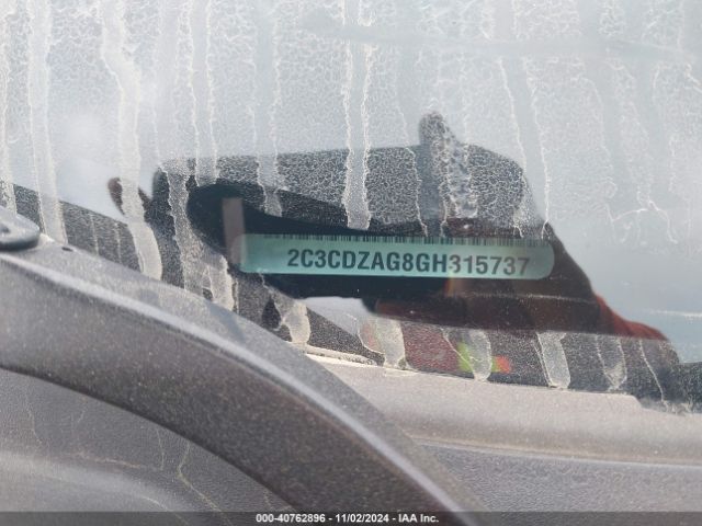 2C3CDZAG8GH315737 Dodge Challenger Sxt Plus