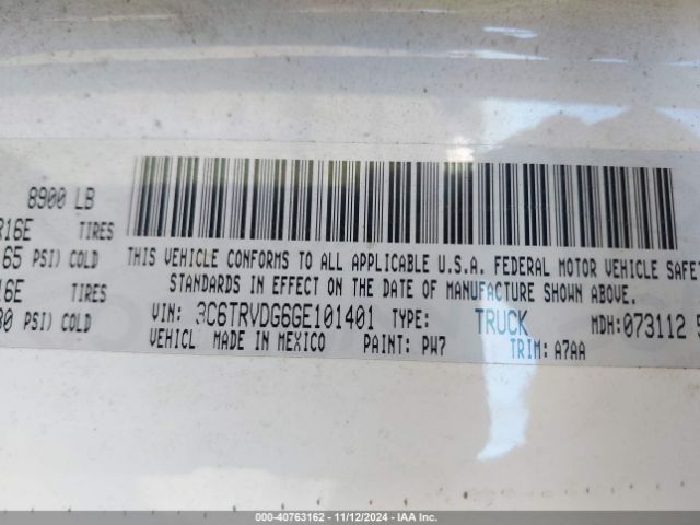 3C6TRVDG6GE101401 RAM Promaster 2500 High Roof