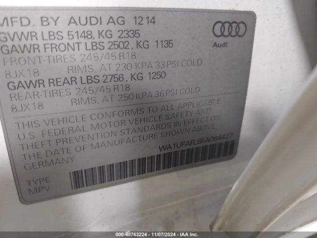 WA1UFAFL8FA084427 Audi Allroad 2.0t Premium