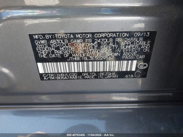 JTHBE1BL3E5029167 Lexus GS 350