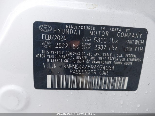 KMHM54AA5RA074034 Hyundai Ioniq 6 Limited