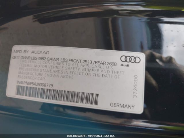 2018 AUDI A5 WAUYNGF54JN008779 Photo 8
